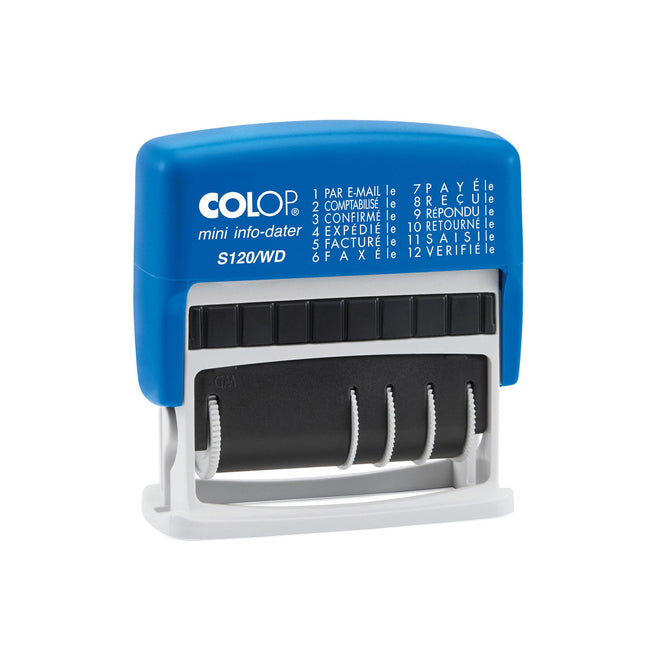 Colop - Word-Datumsstempel S120 Mini-Info-Dater 4mm Französisch