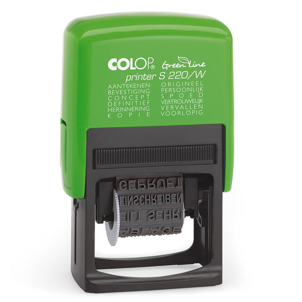 Colop -  Tekststempel  printer s 220w green line
