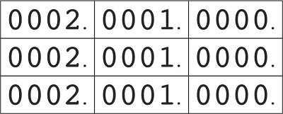 Klika - Schoen-gelijkheidsnummers wit 3x 000-999