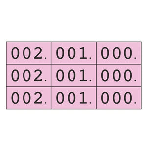 Klika -  Schoen-gelijkheidsnr roze 3x nr 000-999