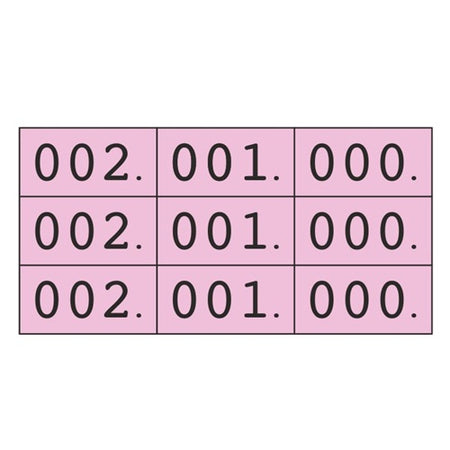 Klika -  Schoen-gelijkheidsnr roze 3x nr 000-999