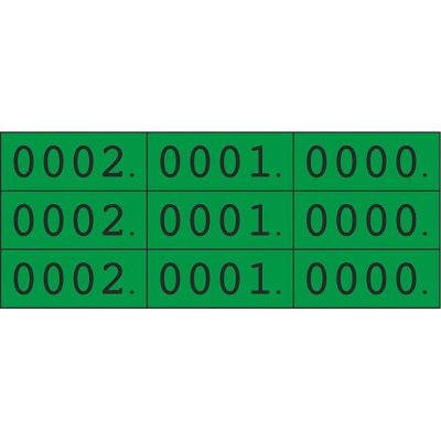 Klika - Schoen-gelijkheidsnr groen 3x nr 000-9999 stuks
