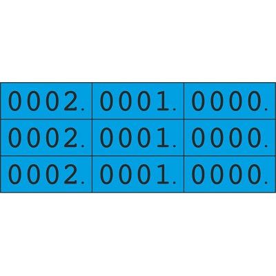 Klika - Schoen-gelijkheidsnr blauw 3x nr 000-9999 stuks