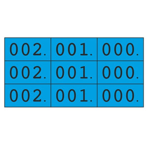 Klika -  Schoen-gelijkheidsnr blauw 3x nr 000-999