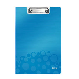 Leitz -  WOW Clipfolder with cover Polyfoam Blauw A4