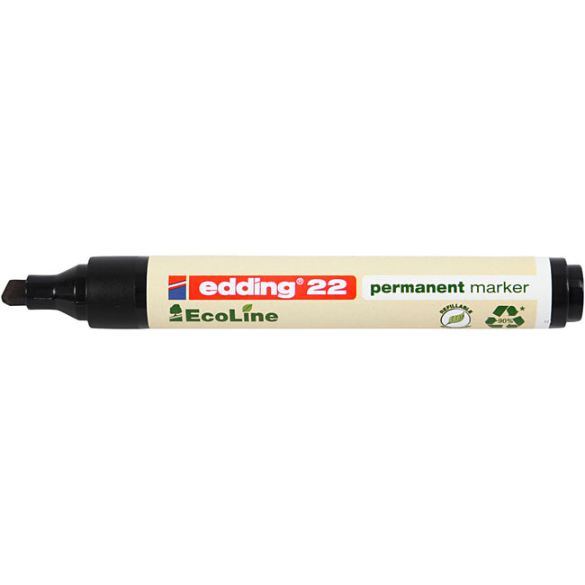 Edding - Feutre 22 EcoLine diagonal noir 1-5mm