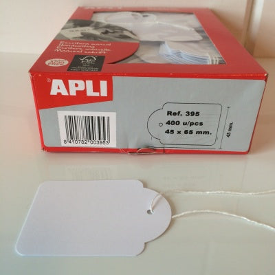 Klika - Hängeetikett mit Kordel 45x65 mm 395-400 Stk