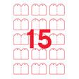 Klika - Étiquette laser + cordon 28x43 mm 50 feuilles a15s 2 pièces
