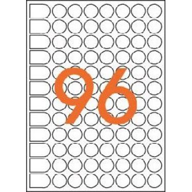 Klika -  mapje permanent rond 15 mm 1536stuk