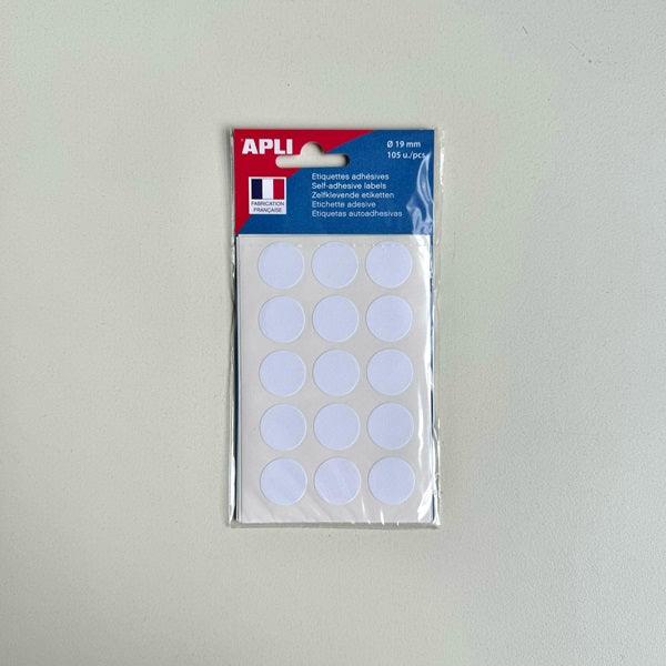 Klika -  mapje permanent rond 19 mm 105 stuk