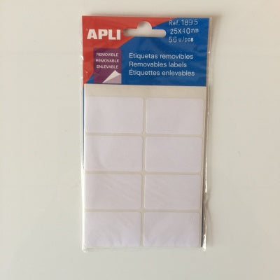 Klika -  mapje removable 25x40 mm 56 stuks