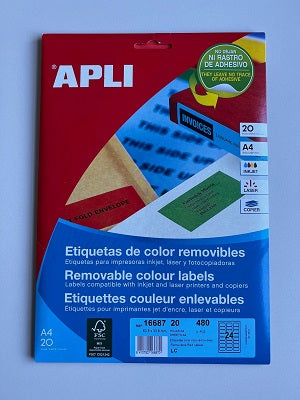 Klika -  mapje rood removable 63,5x33,9mm480