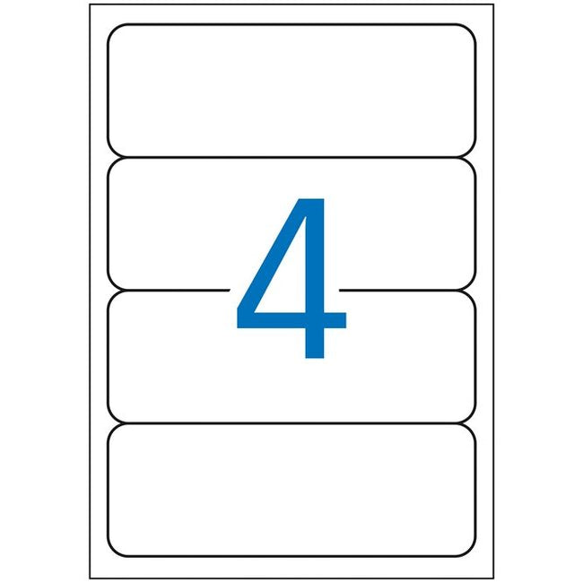 Klika - Laser-A4-Etiketten 190 x 61 mm pro 100 Stück