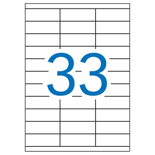 Klika -  laser A4 etiketten 70x25,4mm 3300x