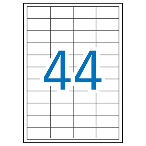 Klika - Laser A4 etiketten 48,5x25,4 44006 stuks