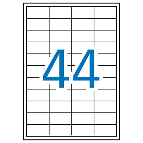 Klika -  laser A4 etiketten 48,5x25,4 4400