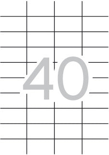 Klika -  laser A4 etiketten 52,5x29,7 4000