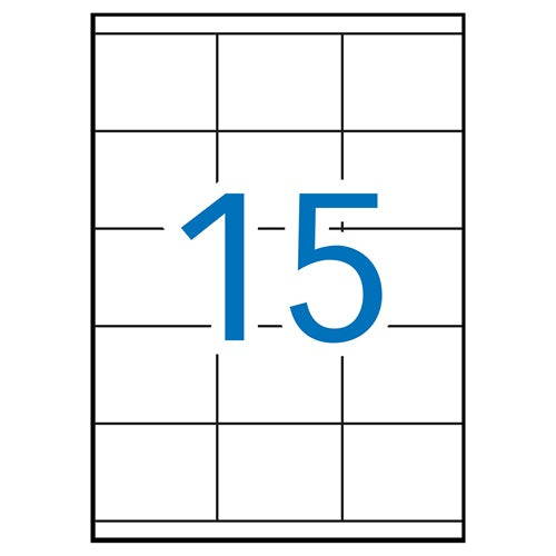 Klika - Laser-A4-Etiketten 70x50,8 mm 1500