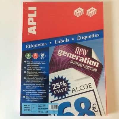 Klika - Laser-A3-Etiketten 297x420 mm 100