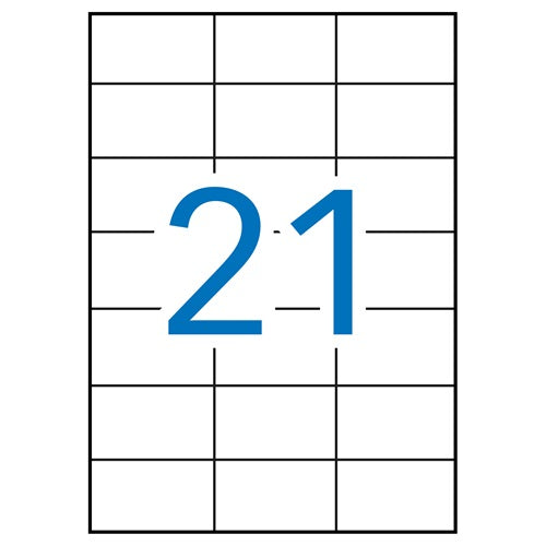 Klika -  laser A4 etiketten 70x42.2mm 2100x