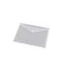 Zonder merk -  Documentenmap, met velcro sluiting, ft A4, geperforeerd, wit, pak van 10 stuks