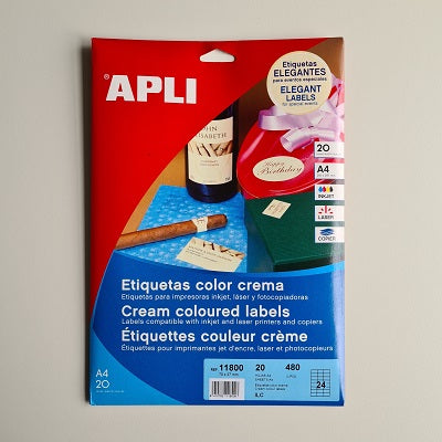 Klika -  laser A4 creme 70x37mm 20vel