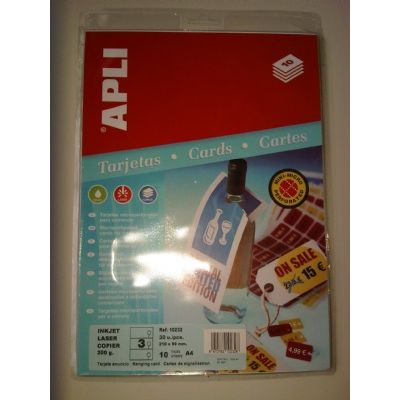 Klika - Etiquettes 99x210mm blanc 200grs 10 feuilles de 3 pièces 20 pièces