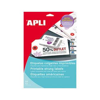 Klika - Etiquettes 36x53mm blanc 200gsm 10 feuilles de 25pcs