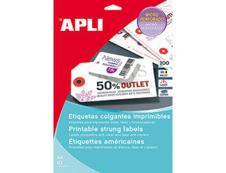 Klika - Labels 36x53mm wit 200grs 10 vel a 25st