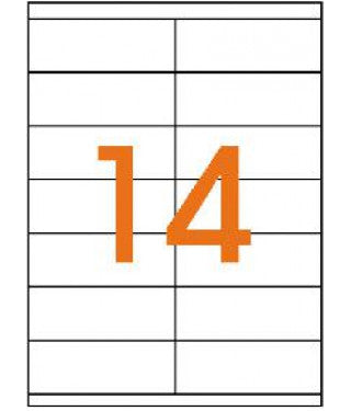 Klika – Inkjet-Regaletikett aus Karton, 40 x 105 mm