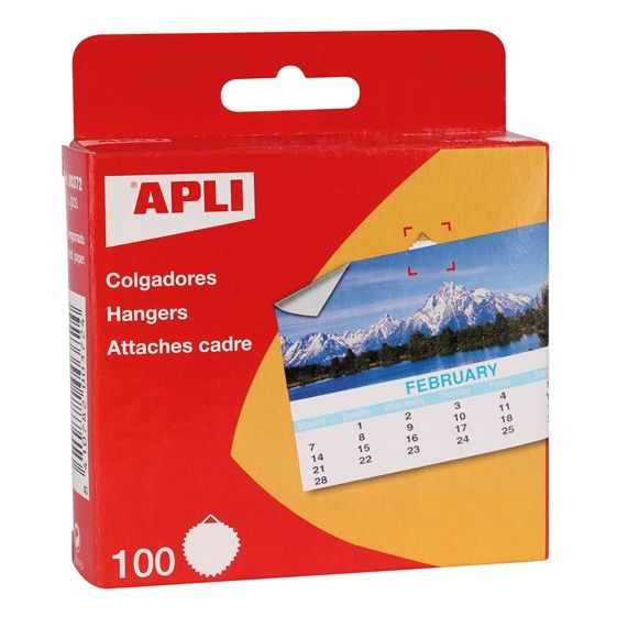 Klika - Crochets pour calendrier gommés 100 pièces