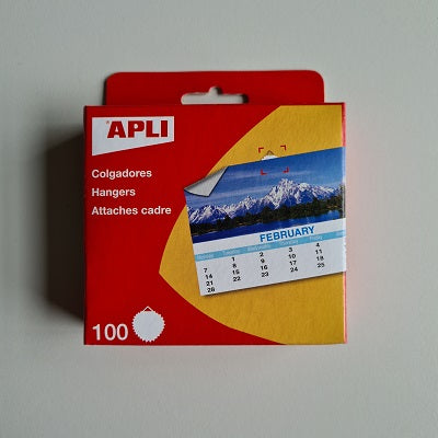 Klika - Crochets pour calendrier gommés 100 pièces 7 pièces