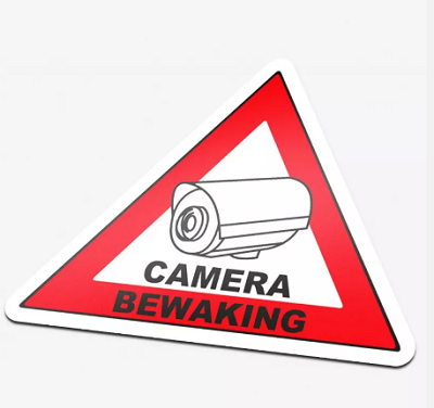 Klika -  Pictogram Camera Bewaking driehoek 86x63