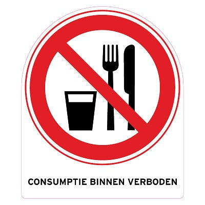 Klika - Pictogram Consumptie binnen verboden