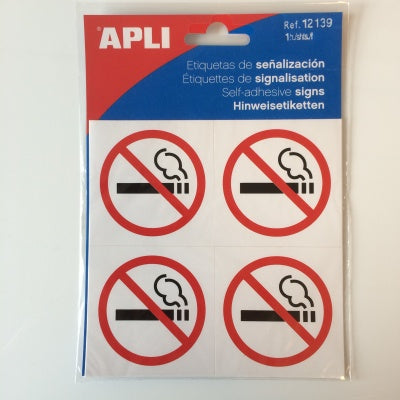 Klika - Rauchverbotssymbol, 4 Stück klein