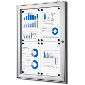 Sans marque - Vitrine pour usage intérieur et extérieur, pi 4 x A4 (670 x 500 mm)