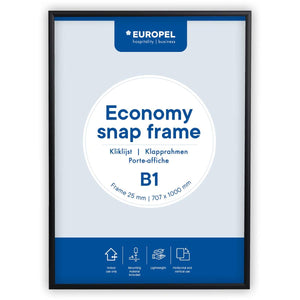 Europel - pel Klickrahmen Economy, Rahmen 25 mm, ft B1, schwarz