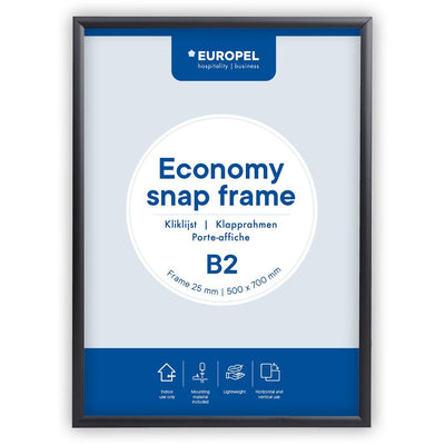 Europel - pel Click frame Economy, cadre 25 mm, ft B2, noir