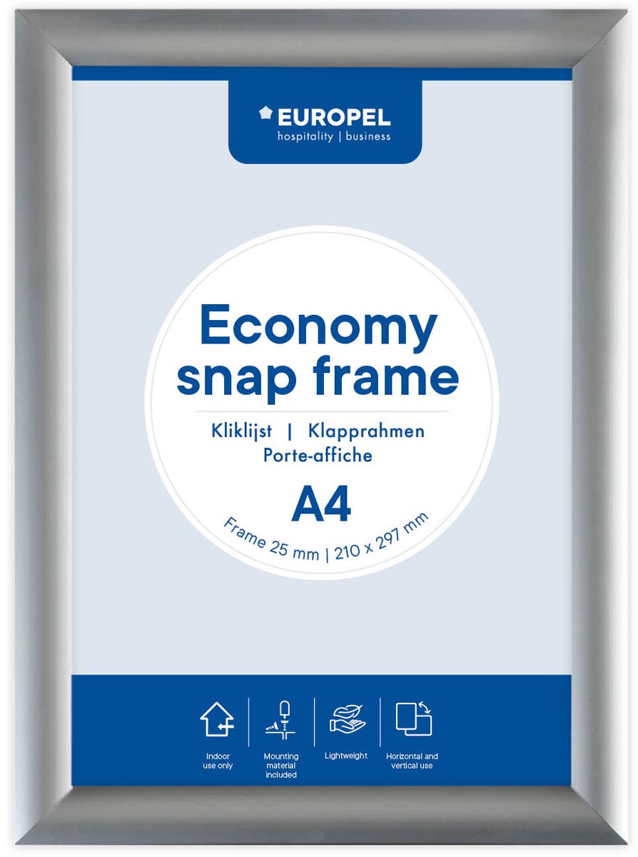 Europel - Kliklijst europel economy a4 zilver