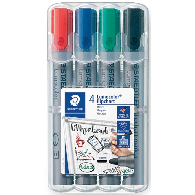 Staedtler - Feutre 356 pour paperboard rond 2mm 4 pièces assor