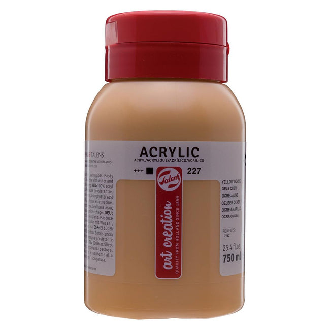 Talens Art Creation - Peinture acrylique Art Creation flacon de 750 ml, ocre jaune