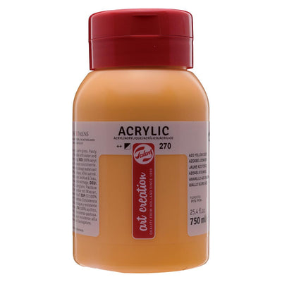 Talens Art Creation - Peinture acrylique Art Creation flacon de 750 ml, jaune azoïque foncé