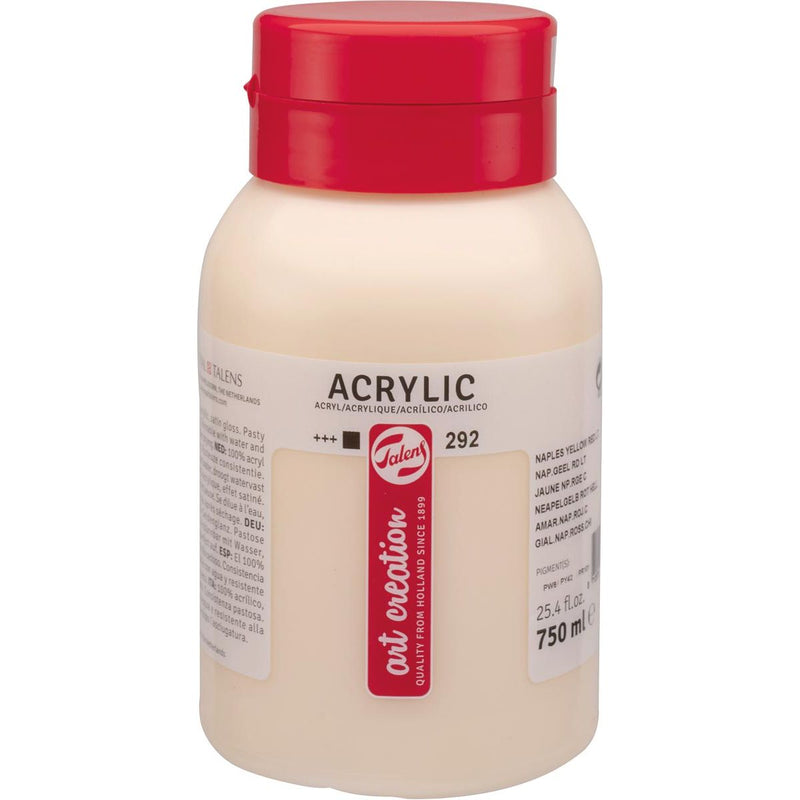 Talens - Peinture acrylique Art Creation flacon de 750 ml, jaune de Naples rouge clair