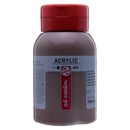 Talens Art Creation - Peinture acrylique Art Creation flacon de 750 ml, terre d'ombre brûlée