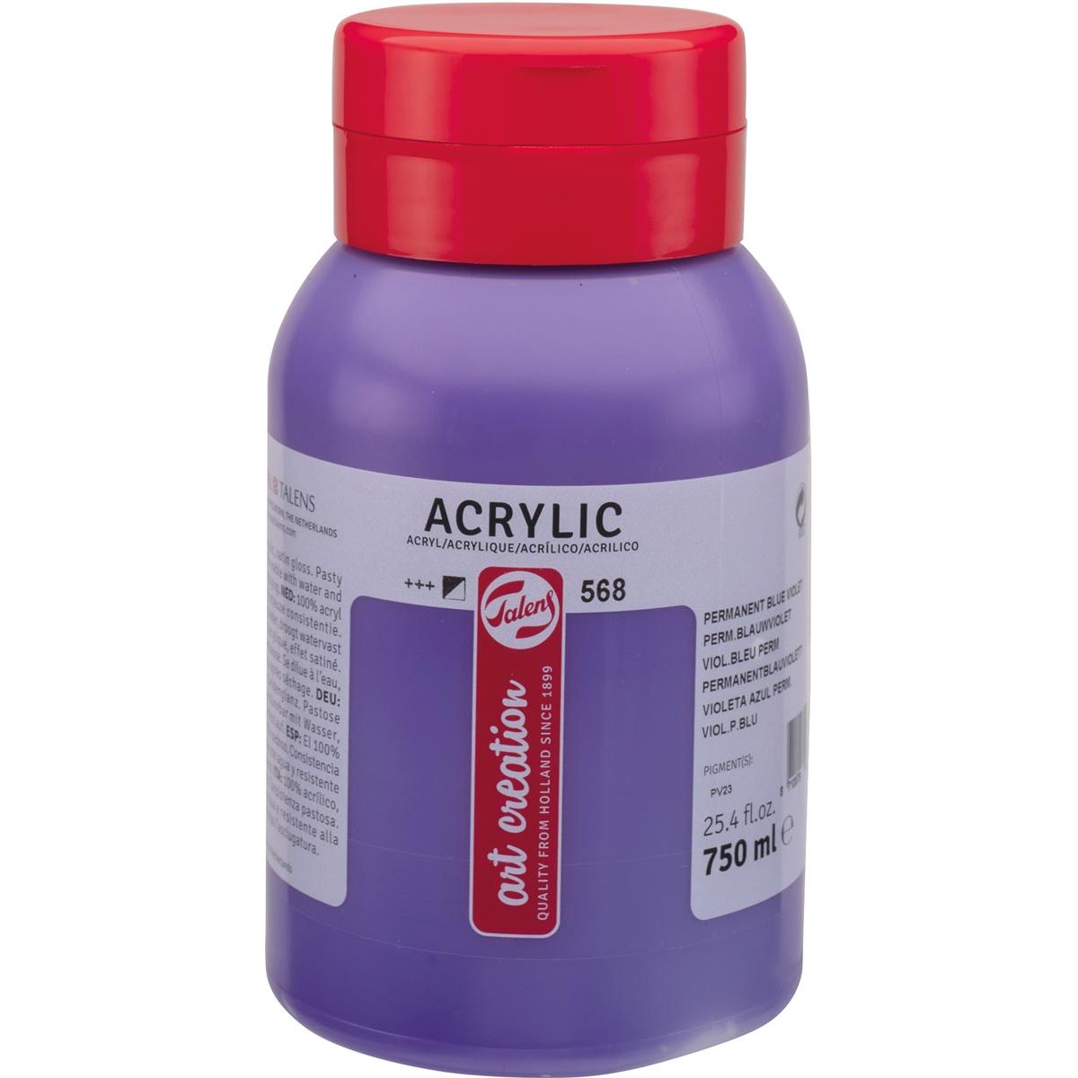 Talens -  Art Creation acrylverf flacon van 750 ml, permanentblauwviolet