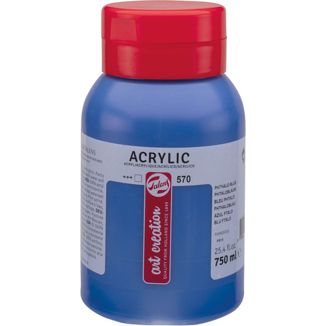 Talens - Peinture acrylique Art Creation flacon de 750 ml, bleu phtalo