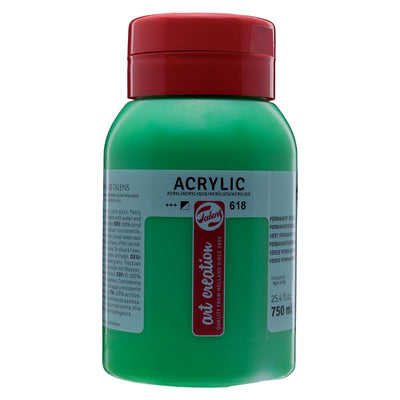 Talens Art Creation -  Art Creation acrylverf flacon van 750 ml, licht permanentgroen