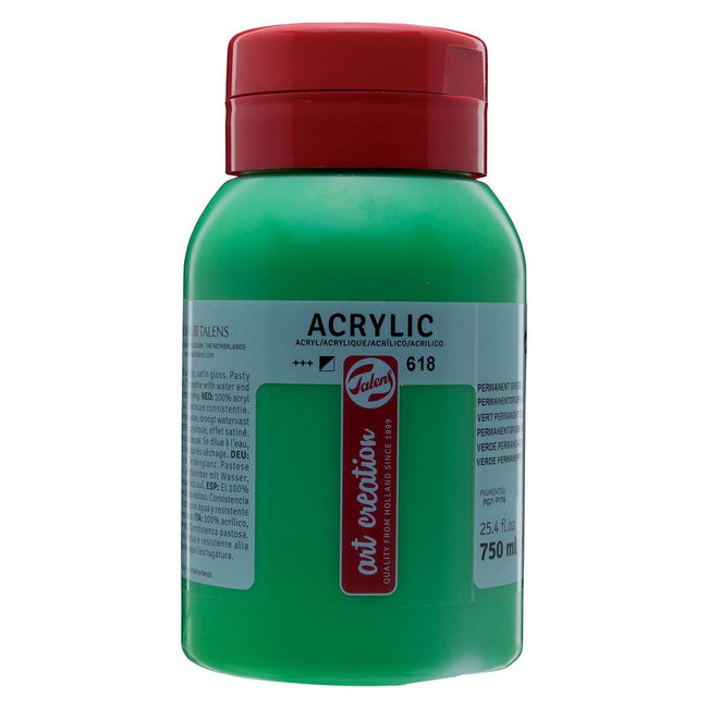 Talens Art Creation - Peinture acrylique Art Creation flacon de 750 ml, vert clair permanent