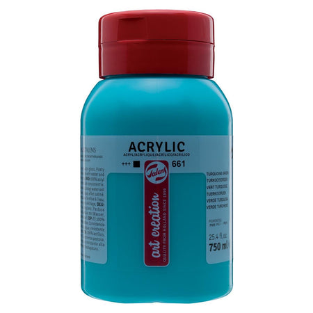 Talens Art Creation - Peinture acrylique Art Creation flacon de 750 ml, vert turquoise