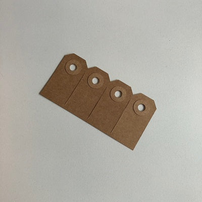 Klika - Eco-brown labels 25x50 mm / nr. 0 1000st - 8 stuks